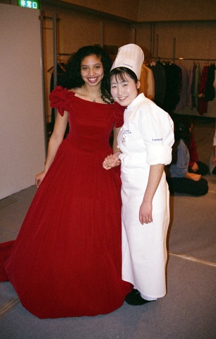 Brigitte And Chiharu, Red Dress